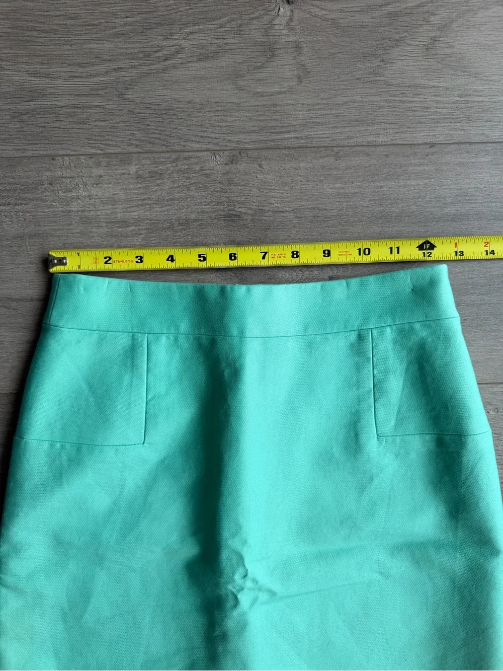 J. Crew Mint Green Cotton Blend Mini Skirt - size 00